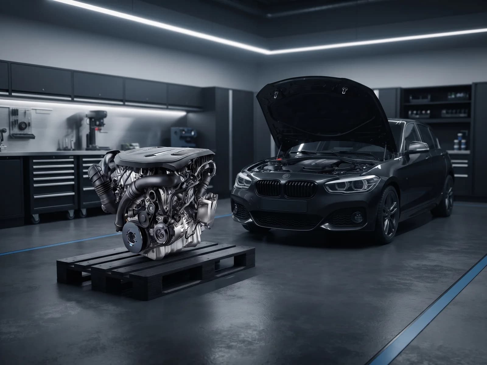 BMW Engine Replacement & Fitting - BMW Garage workshop