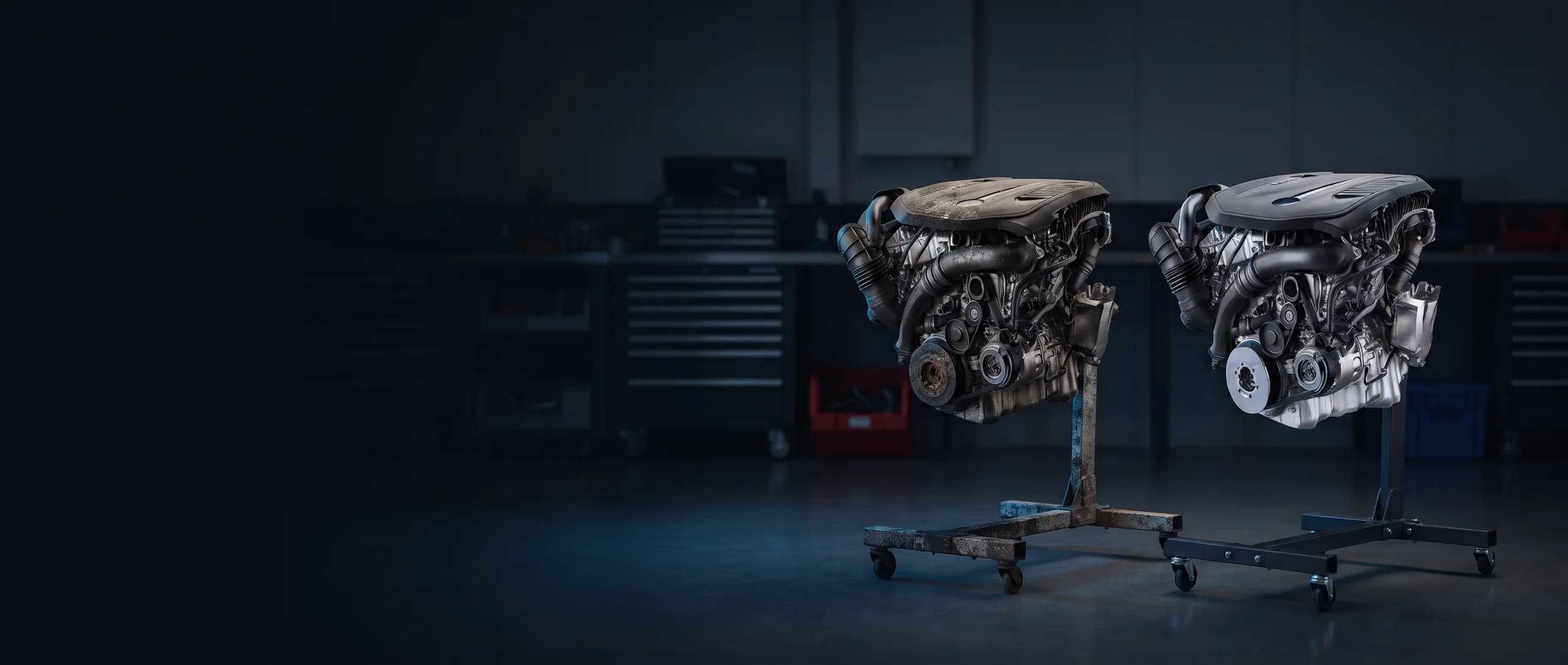 BMW Engine Replacement & Fitting in progress at our workshop