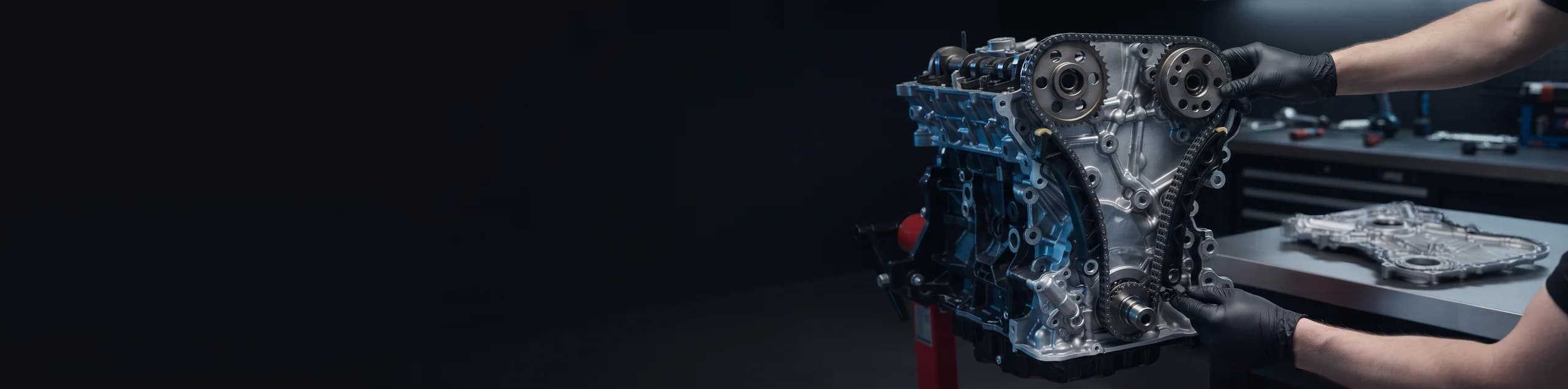 BMW Petrol Timing Chain Repair (N20) in progress at our workshop
